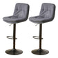 Bucket Adjustable Height Dining Stool Industrial Indoor Counter-height Stool with Swivel Black 2 Piece Set Clearhalo 'Bar Furniture' 'Bar Stools' 'bar_stools' 'furn' 'furn_bar_stools' 'Furniture' 'Kitchen & Dining Furniture' 5562120