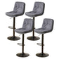 Bucket Adjustable Height Dining Stool Industrial Indoor Counter-height Stool with Swivel Black 4 Piece Set Clearhalo 'Bar Furniture' 'Bar Stools' 'bar_stools' 'furn' 'furn_bar_stools' 'Furniture' 'Kitchen & Dining Furniture' 5562121