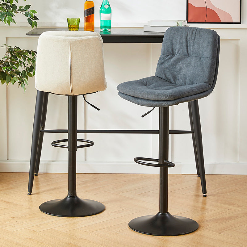 Bucket Adjustable Height Dining Stool Industrial Indoor Counter-height Stool with Swivel Clearhalo 'Bar Furniture' 'Bar Stools' 'bar_stools' 'furn' 'furn_bar_stools' 'Furniture' 'Kitchen & Dining Furniture' 5562122