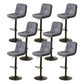 Bucket Adjustable Height Dining Stool Industrial Indoor Counter-height Stool with Swivel Black 8 Piece Set Clearhalo 'Bar Furniture' 'Bar Stools' 'bar_stools' 'furn' 'furn_bar_stools' 'Furniture' 'Kitchen & Dining Furniture' 5562125