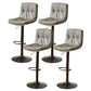 Bucket Adjustable Height Dining Stool Industrial Indoor Counter-height Stool with Swivel Grey 4 Piece Set Clearhalo 'Bar Furniture' 'Bar Stools' 'bar_stools' 'furn' 'furn_bar_stools' 'Furniture' 'Kitchen & Dining Furniture' 5562129