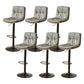 Bucket Adjustable Height Dining Stool Industrial Indoor Counter-height Stool with Swivel Grey 6 Piece Set Clearhalo 'Bar Furniture' 'Bar Stools' 'bar_stools' 'furn' 'furn_bar_stools' 'Furniture' 'Kitchen & Dining Furniture' 5562131