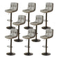 Bucket Adjustable Height Dining Stool Industrial Indoor Counter-height Stool with Swivel Grey 8 Piece Set Clearhalo 'Bar Furniture' 'Bar Stools' 'bar_stools' 'furn' 'furn_bar_stools' 'Furniture' 'Kitchen & Dining Furniture' 5562133