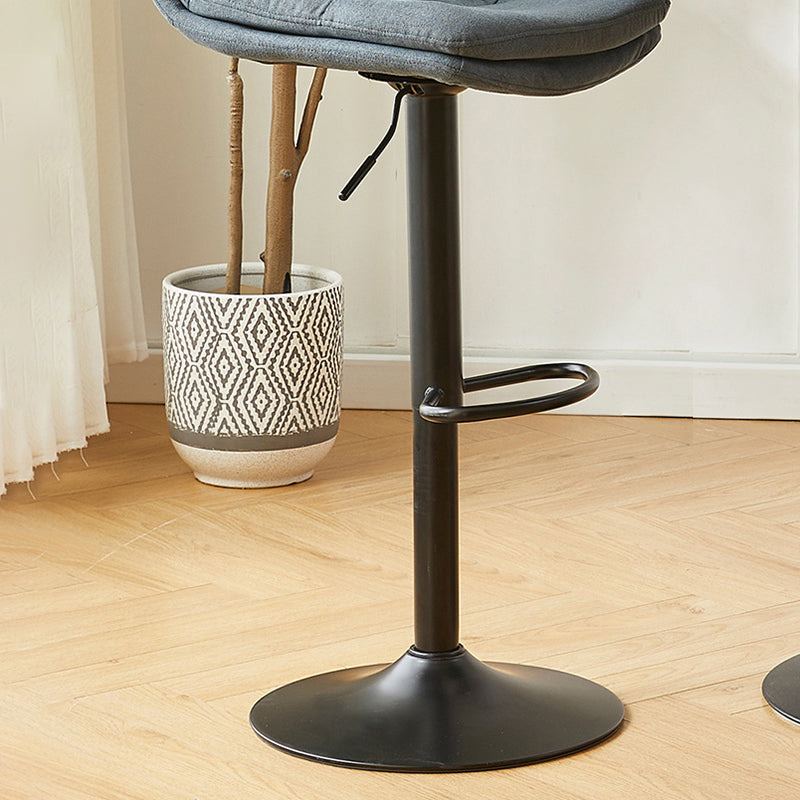 Bucket Adjustable Height Dining Stool Industrial Indoor Counter-height Stool with Swivel Clearhalo 'Bar Furniture' 'Bar Stools' 'bar_stools' 'furn' 'furn_bar_stools' 'Furniture' 'Kitchen & Dining Furniture' 5562135