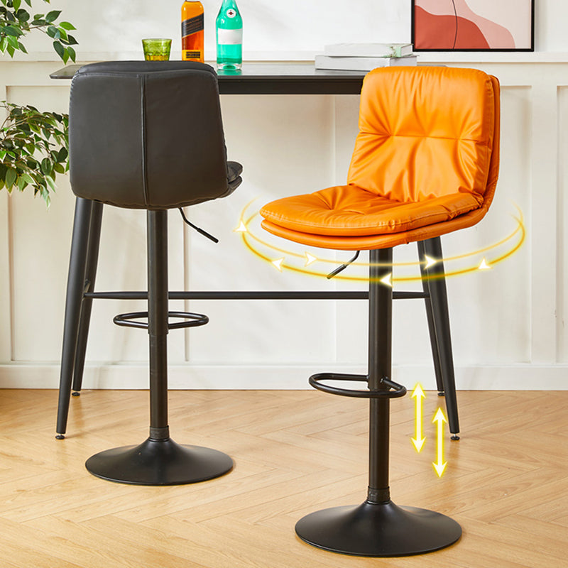 Bucket Adjustable Height Dining Stool Industrial Indoor Counter-height Stool with Swivel Clearhalo 'Bar Furniture' 'Bar Stools' 'bar_stools' 'furn' 'furn_bar_stools' 'Furniture' 'Kitchen & Dining Furniture' 5562137