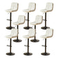 Bucket Adjustable Height Dining Stool Industrial Indoor Counter-height Stool with Swivel White 8 Piece Set Clearhalo 'Bar Furniture' 'Bar Stools' 'bar_stools' 'furn' 'furn_bar_stools' 'Furniture' 'Kitchen & Dining Furniture' 5562142