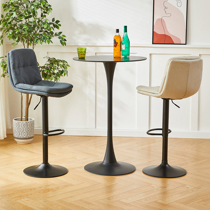 Bucket Adjustable Height Dining Stool Industrial Indoor Counter-height Stool with Swivel Clearhalo 'Bar Furniture' 'Bar Stools' 'bar_stools' 'furn' 'furn_bar_stools' 'Furniture' 'Kitchen & Dining Furniture' 5562143