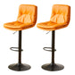 Bucket Adjustable Height Dining Stool Industrial Indoor Counter-height Stool with Swivel Orange 2 Piece Set Clearhalo 'Bar Furniture' 'Bar Stools' 'bar_stools' 'furn' 'furn_bar_stools' 'Furniture' 'Kitchen & Dining Furniture' 5562144