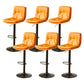 Bucket Adjustable Height Dining Stool Industrial Indoor Counter-height Stool with Swivel Orange 6 Piece Set Clearhalo 'Bar Furniture' 'Bar Stools' 'bar_stools' 'furn' 'furn_bar_stools' 'Furniture' 'Kitchen & Dining Furniture' 5562147