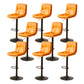 Bucket Adjustable Height Dining Stool Industrial Indoor Counter-height Stool with Swivel Orange 8 Piece Set Clearhalo 'Bar Furniture' 'Bar Stools' 'bar_stools' 'furn' 'furn_bar_stools' 'Furniture' 'Kitchen & Dining Furniture' 5562148