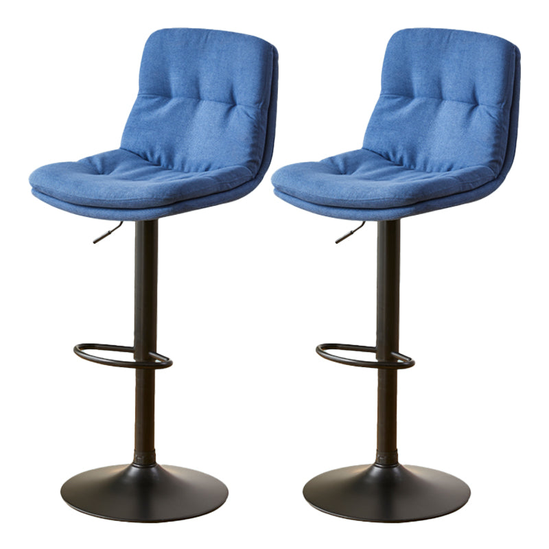 Bucket Adjustable Height Dining Stool Industrial Indoor Counter-height Stool with Swivel Blue 2 Piece Set Clearhalo 'Bar Furniture' 'Bar Stools' 'bar_stools' 'furn' 'furn_bar_stools' 'Furniture' 'Kitchen & Dining Furniture' 5562149