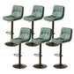 Bucket Adjustable Height Dining Stool Industrial Indoor Counter-height Stool with Swivel Green 6 Piece Set Clearhalo 'Bar Furniture' 'Bar Stools' 'bar_stools' 'furn' 'furn_bar_stools' 'Furniture' 'Kitchen & Dining Furniture' 5562155