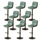 Bucket Adjustable Height Dining Stool Industrial Indoor Counter-height Stool with Swivel Green 8 Piece Set Clearhalo 'Bar Furniture' 'Bar Stools' 'bar_stools' 'furn' 'furn_bar_stools' 'Furniture' 'Kitchen & Dining Furniture' 5562156