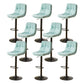 Bucket Adjustable Height Dining Stool Industrial Indoor Counter-height Stool with Swivel Light Green 8 Piece Set Clearhalo 'Bar Furniture' 'Bar Stools' 'bar_stools' 'furn' 'furn_bar_stools' 'Furniture' 'Kitchen & Dining Furniture' 5562160