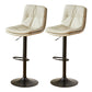 Bucket Adjustable Height Dining Stool Industrial Indoor Counter-height Stool with Swivel Beige 2 Piece Set Clearhalo 'Bar Furniture' 'Bar Stools' 'bar_stools' 'furn' 'furn_bar_stools' 'Furniture' 'Kitchen & Dining Furniture' 5562165