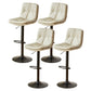 Bucket Adjustable Height Dining Stool Industrial Indoor Counter-height Stool with Swivel Beige 4 Piece Set Clearhalo 'Bar Furniture' 'Bar Stools' 'bar_stools' 'furn' 'furn_bar_stools' 'Furniture' 'Kitchen & Dining Furniture' 5562166