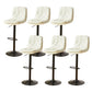 Bucket Adjustable Height Dining Stool Industrial Indoor Counter-height Stool with Swivel Off-White 6 Piece Set Clearhalo 'Bar Furniture' 'Bar Stools' 'bar_stools' 'furn' 'furn_bar_stools' 'Furniture' 'Kitchen & Dining Furniture' 5562171