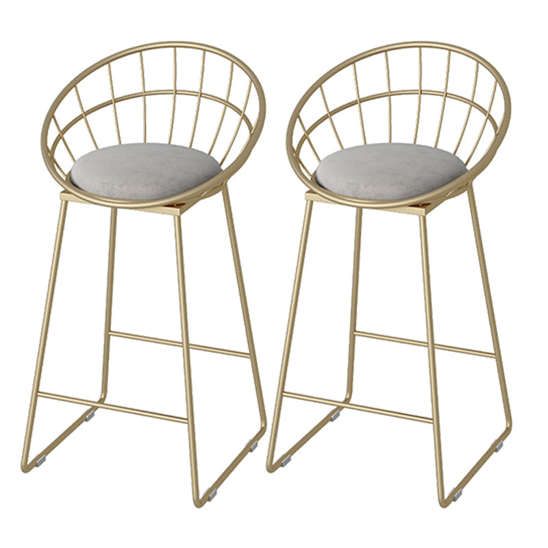 Sgabello da bar moderno per poggiapiedi e sgabello grigio grigio per soggiorno