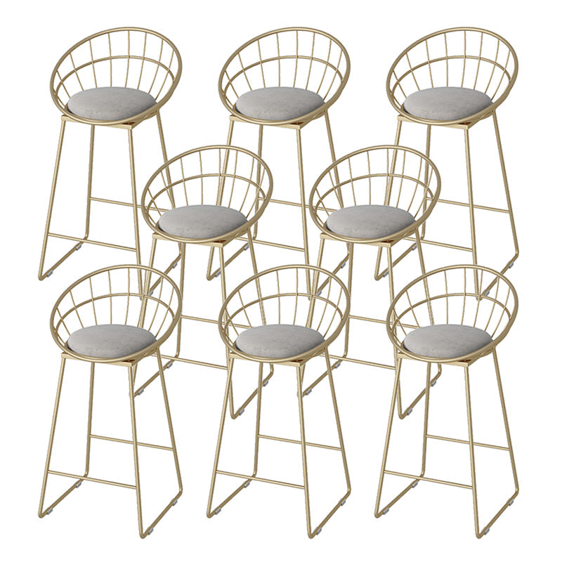 Sgabello da bar moderno per poggiapiedi e sgabello grigio grigio per soggiorno