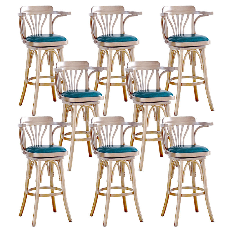 Sgabello da banco imbottito da barrewivel moderno con telaio in legno