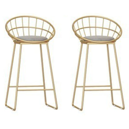 Double Pedestal Counter Set 1/2/3 Pieces Glam Rectangle Bar Pub Table Set Gold 30"H Stools (Set of 2) Clearhalo 'Bar Furniture' 'furn' 'furn_home_bar_bar_sets' 'Furniture' 'Home Bars & Bar Sets' 'home_bar_bar_sets' 'Kitchen & Dining Furniture' 5562399