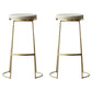 Double Pedestal Counter Set 1/2/3 Pieces Glam Rectangle Bar Pub Table Set White 30"H Stools (Set of 2) Clearhalo 'Bar Furniture' 'furn' 'furn_home_bar_bar_sets' 'Furniture' 'Home Bars & Bar Sets' 'home_bar_bar_sets' 'Kitchen & Dining Furniture' 5562400