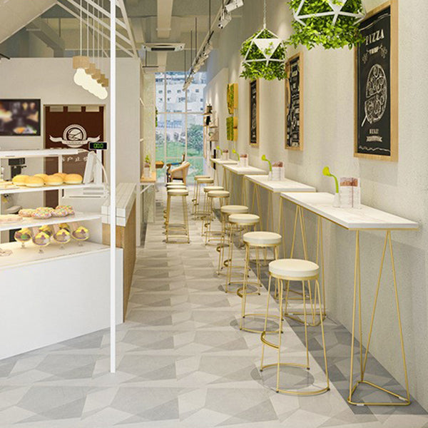 Double Pedestal Counter Set 1/2/3 Pieces Glam Rectangle Bar Pub Table Set Clearhalo 'Bar Furniture' 'furn' 'furn_home_bar_bar_sets' 'Furniture' 'Home Bars & Bar Sets' 'home_bar_bar_sets' 'Kitchen & Dining Furniture' 5562411