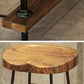 Mesa de barra de madera maciza rectángulo industrial Juego de mesa 1/4/7 piezas de mostrador con taburetes altos