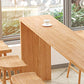 Mesa de mesa de barra de madera sólida rectangular moderno 1/2/5/9 Piezas Table de mostrador con taburetes altos