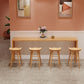 Mesa de mesa de barra de madera sólida rectangular moderno 1/2/5/9 Piezas Table de mostrador con taburetes altos