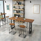 Modern Rectangle Solid Wood Bar Table Set 1/5/6 Pieces Counter Table with Backless Stools 5 Pieces: Table, 4 Stools Clearhalo 'Bar Furniture' 'furn' 'furn_home_bar_bar_sets' 'Furniture' 'Home Bars & Bar Sets' 'home_bar_bar_sets' 'Kitchen & Dining Furniture' 5562513