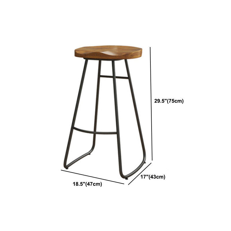 Modern Rectangle Solid Wood Bar Table Set 1/5/6 Pieces Counter Table with Backless Stools Clearhalo 'Bar Furniture' 'furn' 'furn_home_bar_bar_sets' 'Furniture' 'Home Bars & Bar Sets' 'home_bar_bar_sets' 'Kitchen & Dining Furniture' 5562517