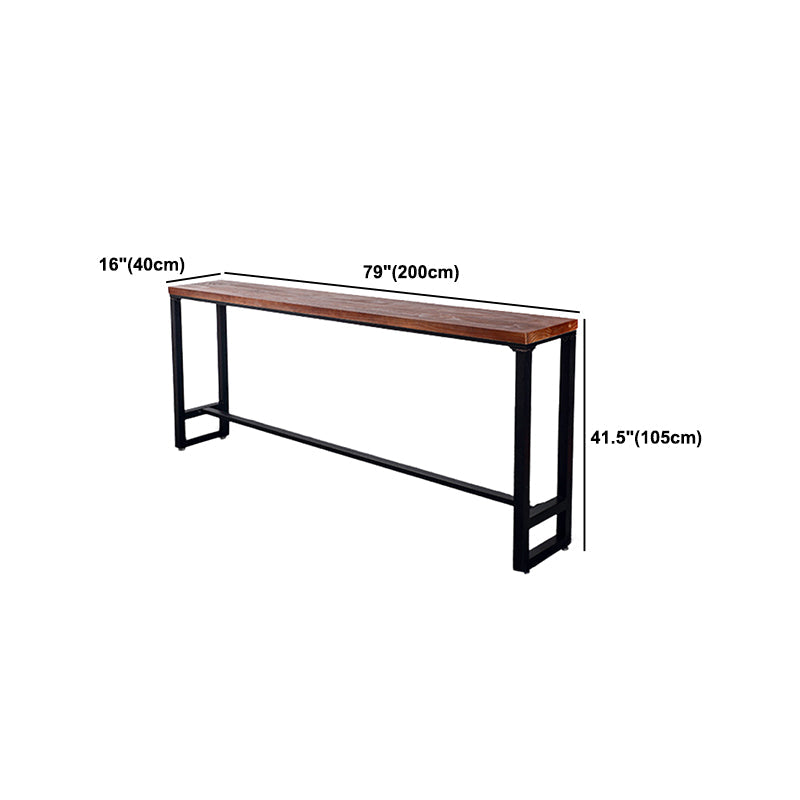 Industriale 1/4/6/11 pezzi tavolo da bar set rettangolo tavolino in legno con sgabelli