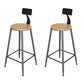 Industrial Bar Table Set 1/2/5 Pcs Rectangular Bar Table and Stools Black 30"H Stools (Set of 2) Clearhalo 'Bar Furniture' 'furn' 'furn_home_bar_bar_sets' 'Furniture' 'Home Bars & Bar Sets' 'home_bar_bar_sets' 'Kitchen & Dining Furniture' 5562615
