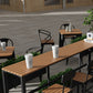 Industrial Bar Table Set 1/2/5 Pcs Rectangular Bar Table and Stools Clearhalo 'Bar Furniture' 'furn' 'furn_home_bar_bar_sets' 'Furniture' 'Home Bars & Bar Sets' 'home_bar_bar_sets' 'Kitchen & Dining Furniture' 5562620