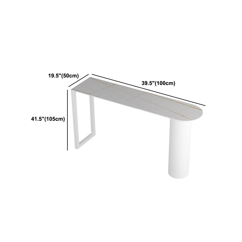 Modern de altura del mostrador 1/2/3 PCS Mesa de barra de comedor de piedra sinterizada con taburetes de espalda baja