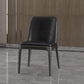Designer 1/4/5/7 Pieces Dining Set Rectangular Double Pedestal Dinette Set with Stone Top Clearhalo 'Dining Room Sets' 'Dining Tables & Seating' 'dining_room_set' 'furn' 'furn_dining_room_set' 'Furniture' 'Kitchen & Dining Furniture' 5562760