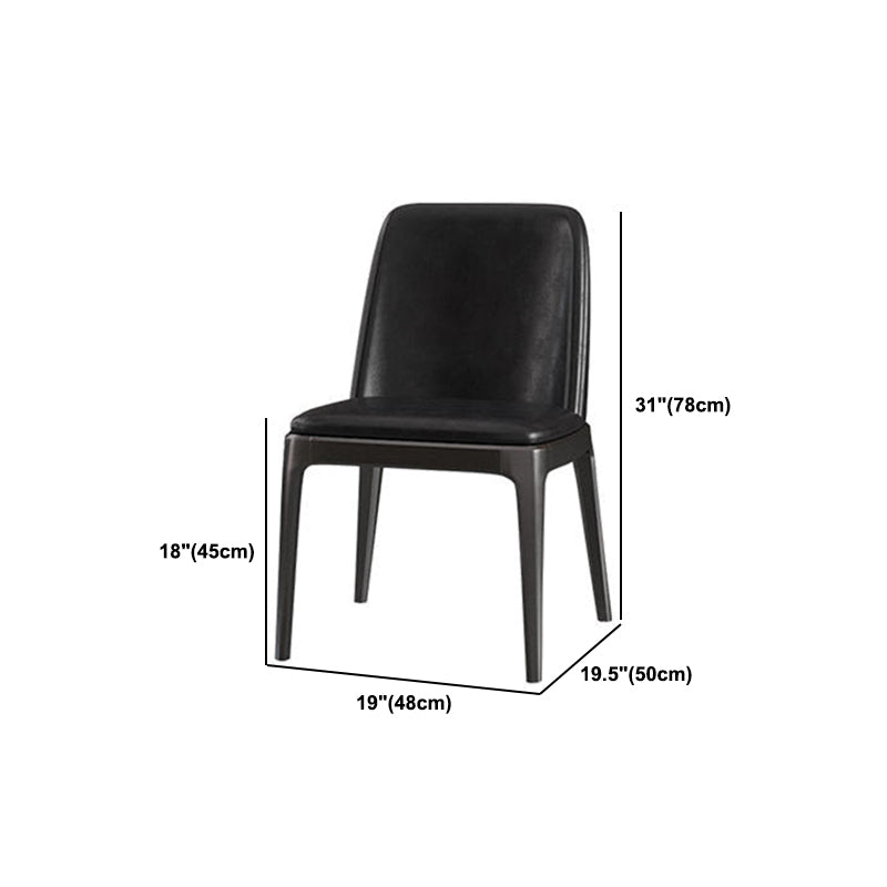 Designer 1/4/5/7 Pieces Dining Set Rectangular Double Pedestal Dinette Set with Stone Top Clearhalo 'Dining Room Sets' 'Dining Tables & Seating' 'dining_room_set' 'furn' 'furn_dining_room_set' 'Furniture' 'Kitchen & Dining Furniture' 5562770