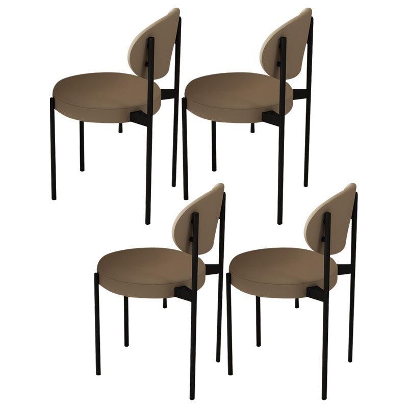 Modern Style Sintered Stone Dining Table Set 1/4/5 Pieces Dining Set for Home Use 4 Brown Chairs Clearhalo 'Dining Room Sets' 'Dining Tables & Seating' 'dining_room_set' 'furn' 'furn_dining_room_set' 'Furniture' 'Kitchen & Dining Furniture' 5562772