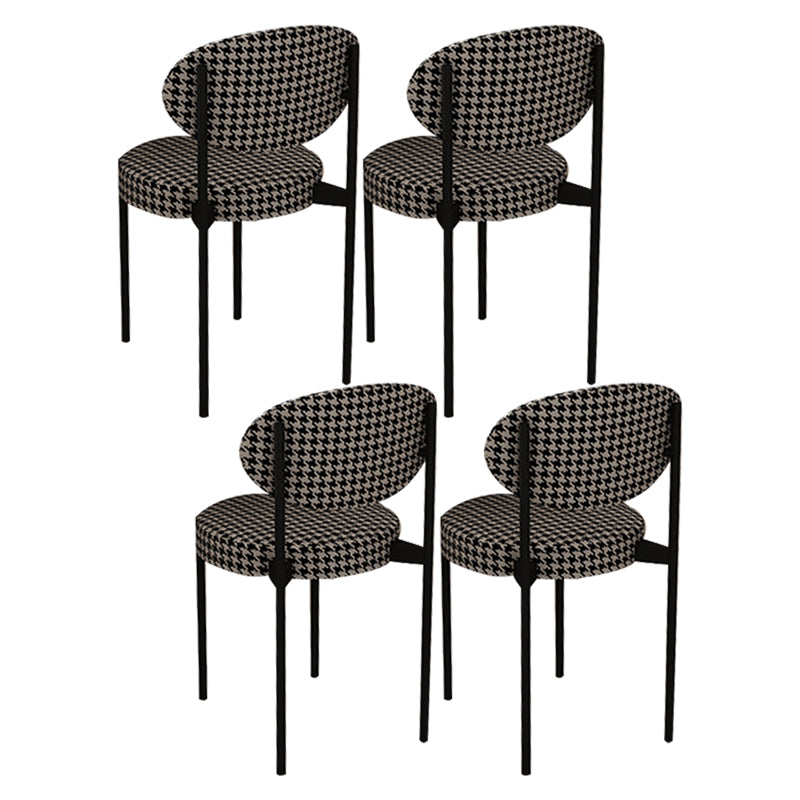Modern Style Sintered Stone Dining Table Set 1/4/5 Pieces Dining Set for Home Use 4 Black Chairs Clearhalo 'Dining Room Sets' 'Dining Tables & Seating' 'dining_room_set' 'furn' 'furn_dining_room_set' 'Furniture' 'Kitchen & Dining Furniture' 5562773