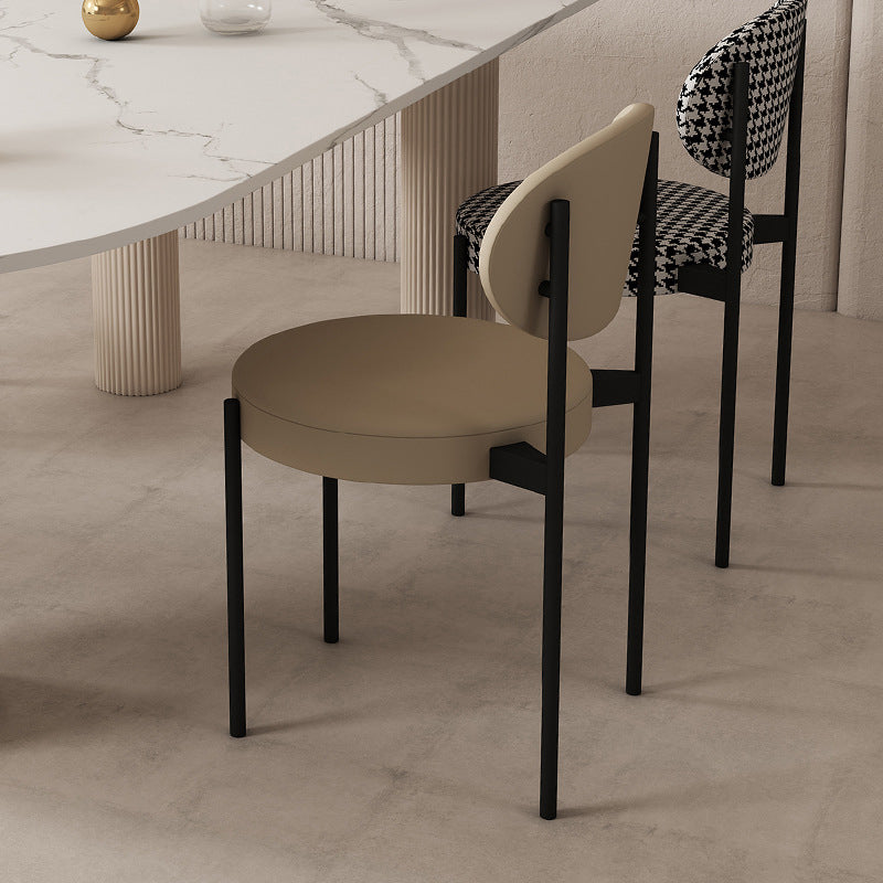 Modern Style Sintered Stone Dining Table Set 1/4/5 Pieces Dining Set for Home Use Clearhalo 'Dining Room Sets' 'Dining Tables & Seating' 'dining_room_set' 'furn' 'furn_dining_room_set' 'Furniture' 'Kitchen & Dining Furniture' 5562775