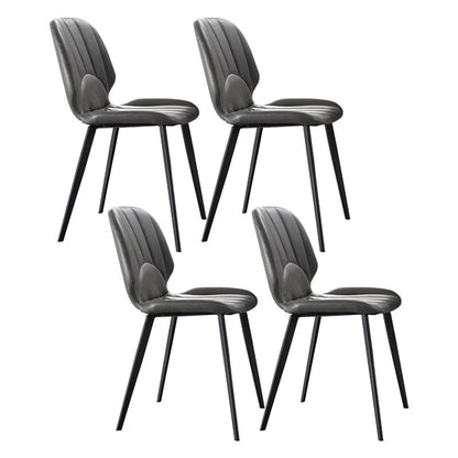 Modern Style Black Sintered Stone Dining Table Set Rectangle 1/4/5 Pieces Dining Set 4 Grey Chairs Clearhalo 'Dining Room Sets' 'Dining Tables & Seating' 'dining_room_set' 'furn' 'furn_dining_room_set' 'Furniture' 'Kitchen & Dining Furniture' 5562805