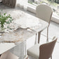 Modern Style Sintered Stone Dining Table Set 1/2/5/7 Pieces Dining Set for Home Use Clearhalo 'Dining Room Sets' 'Dining Tables & Seating' 'dining_room_set' 'furn' 'furn_dining_room_set' 'Furniture' 'Kitchen & Dining Furniture' 5562826