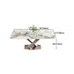 Modern Style Sintered Stone Dining Table Set 1/2/5/7 Pieces Dining Set for Home Use Clearhalo 'Dining Room Sets' 'Dining Tables & Seating' 'dining_room_set' 'furn' 'furn_dining_room_set' 'Furniture' 'Kitchen & Dining Furniture' 5562829
