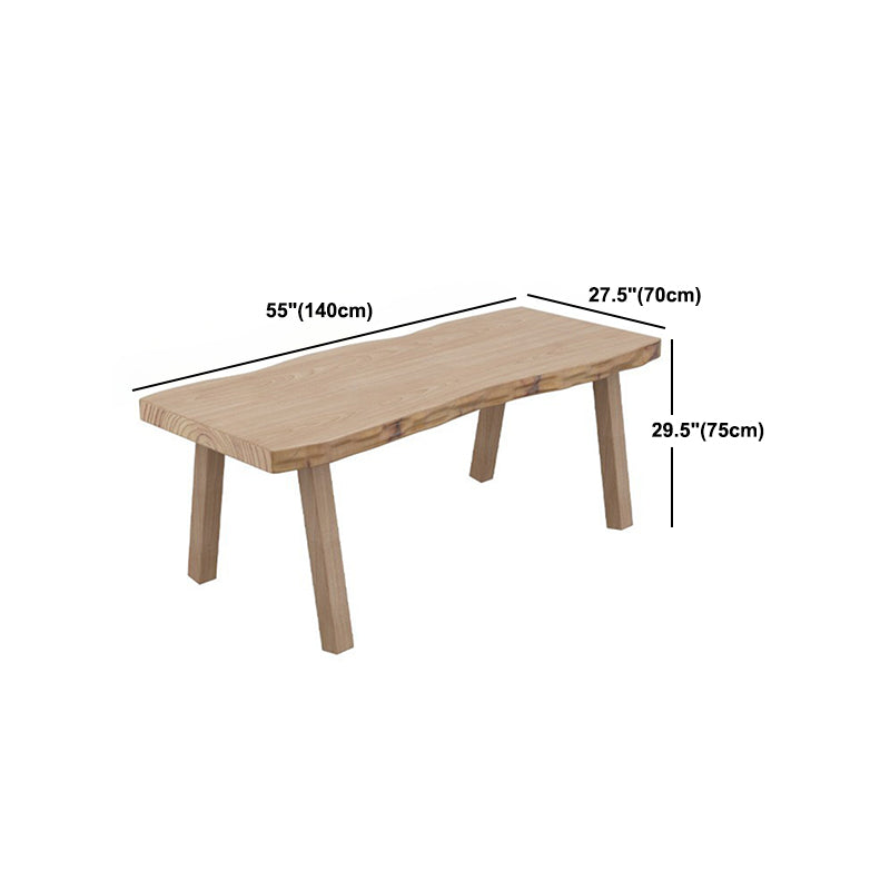 Modern 1/2/5/6/7 Pieces Dining Set Solid Wood Legs Dining Furniture Items in Natural Clearhalo 'Dining Room Sets' 'Dining Tables & Seating' 'dining_room_set' 'furn' 'furn_dining_room_set' 'Furniture' 'Kitchen & Dining Furniture' 5562848