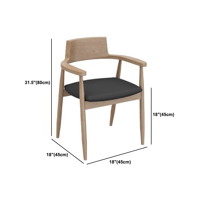 Modern 1/2/5/6/7 Pieces Dining Set Solid Wood Legs Dining Furniture Items in Natural Clearhalo 'Dining Room Sets' 'Dining Tables & Seating' 'dining_room_set' 'furn' 'furn_dining_room_set' 'Furniture' 'Kitchen & Dining Furniture' 5562856