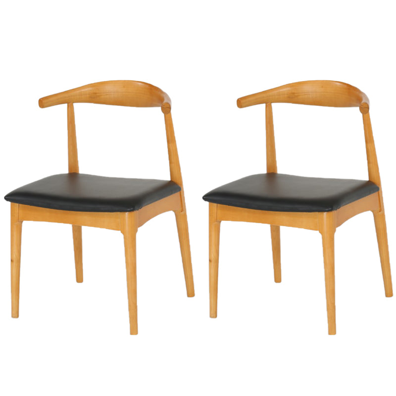 Rectangle 1/2/5/6/7 Pieces Dining Set Modern Double Pedestal Dinette Set 2 Wood Chairs Clearhalo 'Dining Room Sets' 'Dining Tables & Seating' 'dining_room_set' 'furn' 'furn_dining_room_set' 'Furniture' 'Kitchen & Dining Furniture' 5562875
