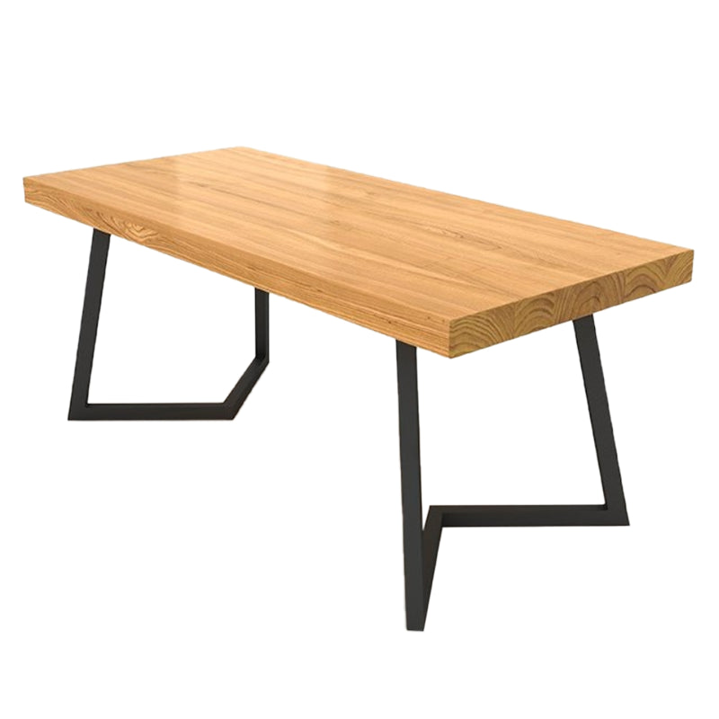Rectangle 1/2/5/6/7 Pieces Dining Set Modern Double Pedestal Dinette Set Wood 79"L x 35"W Clearhalo 'Dining Room Sets' 'Dining Tables & Seating' 'dining_room_set' 'furn' 'furn_dining_room_set' 'Furniture' 'Kitchen & Dining Furniture' 5562879