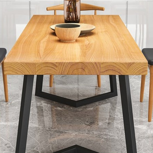 Rectangle 1/2/5/6/7 Pieces Dining Set Modern Double Pedestal Dinette Set Clearhalo 'Dining Room Sets' 'Dining Tables & Seating' 'dining_room_set' 'furn' 'furn_dining_room_set' 'Furniture' 'Kitchen & Dining Furniture' 5562881