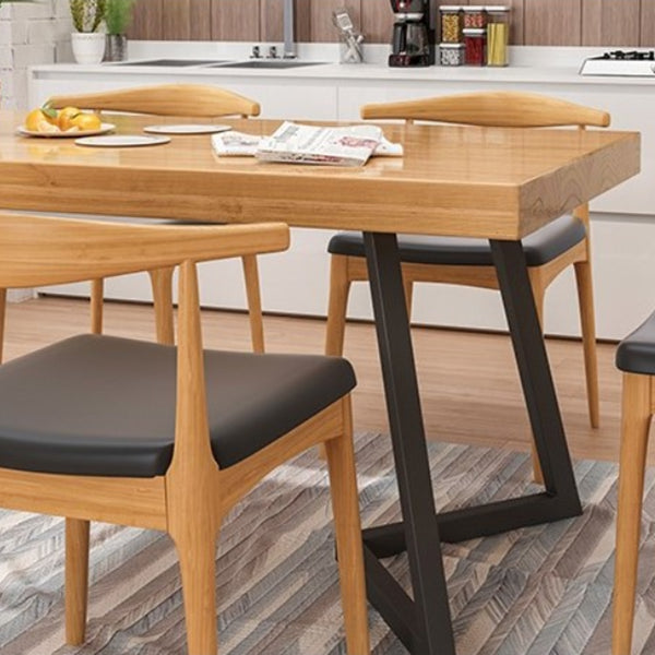 Rectangle 1/2/5/6/7 Pieces Dining Set Modern Double Pedestal Dinette Set Clearhalo 'Dining Room Sets' 'Dining Tables & Seating' 'dining_room_set' 'furn' 'furn_dining_room_set' 'Furniture' 'Kitchen & Dining Furniture' 5562882